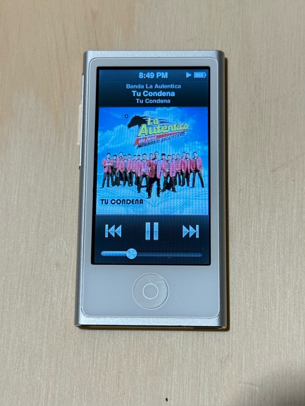 iPod Nano 7thGen Silver 16GB Model:A1446 w/2123-Song/Charg/Case Tested Good Read - Picture 9 of 14